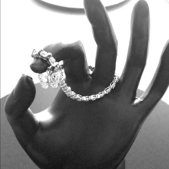 925 Silver Butterfly Bracelet - Picture 2 of 6